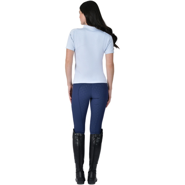 2026 WeatherBeeta Femmes 37.5 Manches Courtes Polo Performance 1029991 - Mist Blue